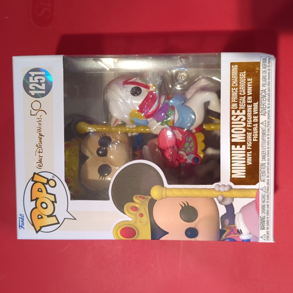 Funko Pop! Walt Disney World 50th Anniversary 1251 MINNIE MOUSE Carousel NWT